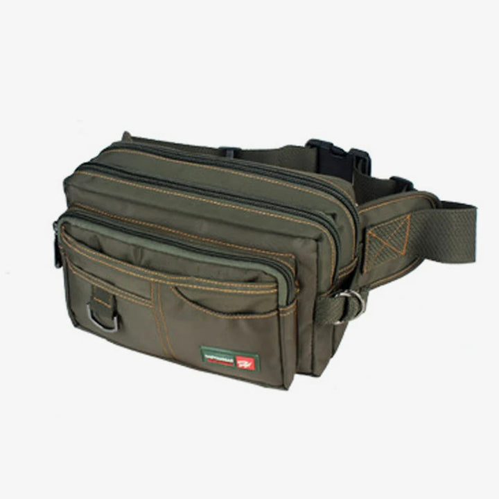 Wasserdichte Hüfttasche für Herren, multifunktionale große Canvas-Tasche für den Außenbereich