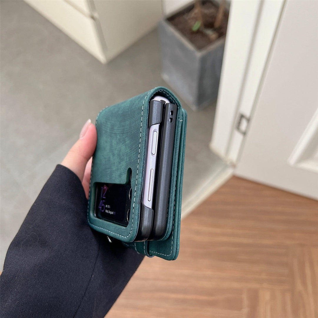 Handyhülle für Z Flip 6 / Z Flip 5 2-in-1 abnehmbare kleine Brieftasche