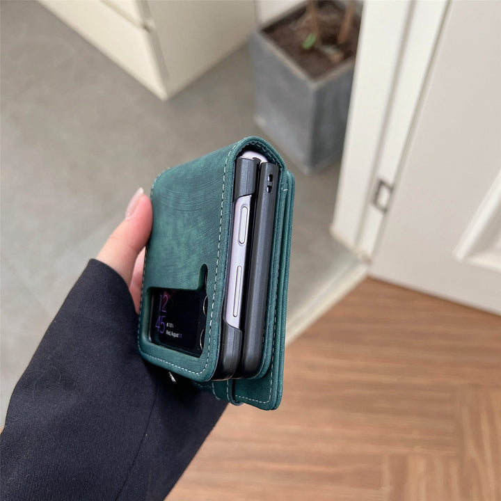 Handyhülle für Z Flip 6 / Z Flip 5 2-in-1 abnehmbare kleine Brieftasche