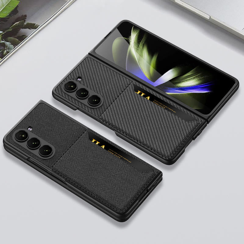 Faltbare Clamshell-Telefonhülle für Samsung Z Fold 5 Kartenhalter