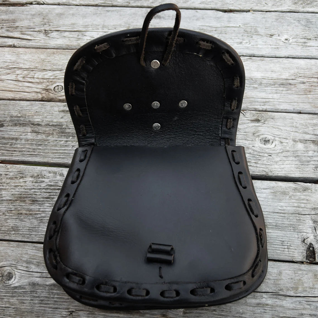 Vintage Gürteltasche Mittelalterliche Kreuzschnalle Cosplay Leder