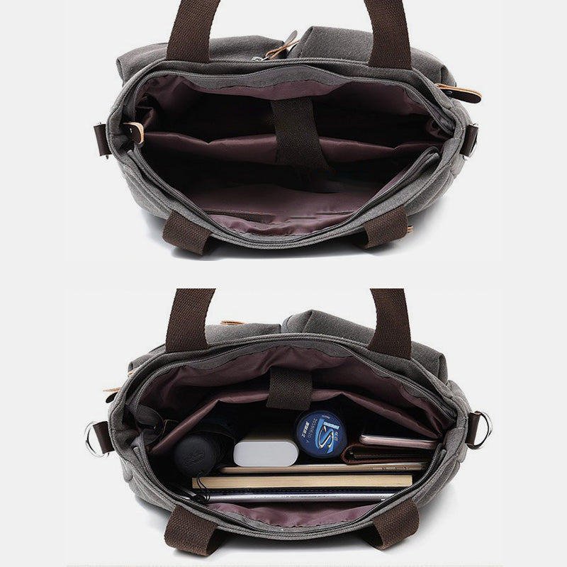 Lässige Umhängetasche mit großem Fassungsvermögen und mehreren Taschen
