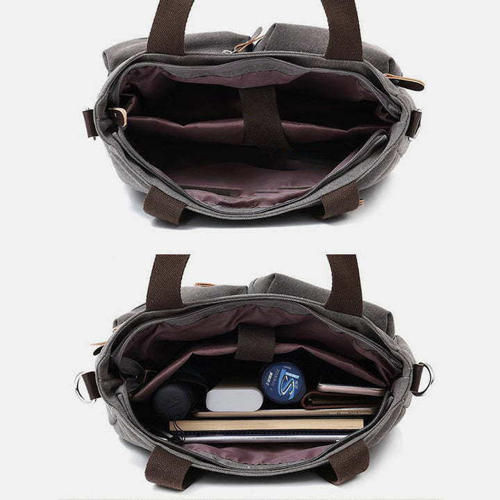 Lässige Umhängetasche mit großem Fassungsvermögen und mehreren Taschen