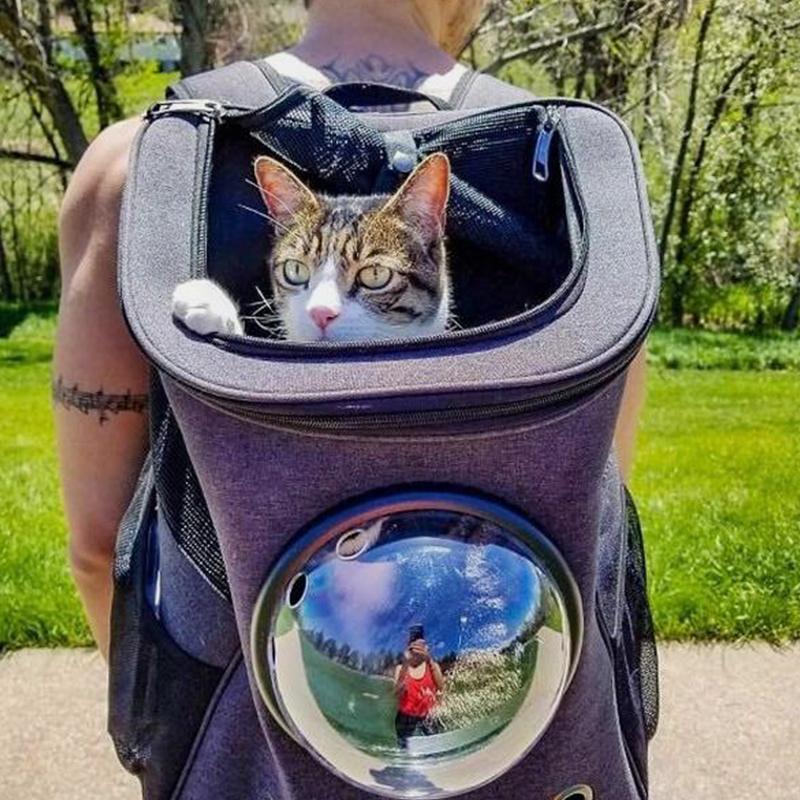 Geräumiger und bequemer Katzenrucksack
