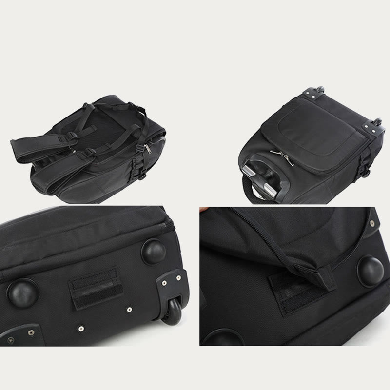 Einfarbig Oxford Rucksack Frauen Männer Business Reise Trolley