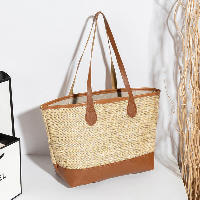 Tragetasche für Damen, einfache, lässige, tragbare Tasche mit großem Fassungsvermögen