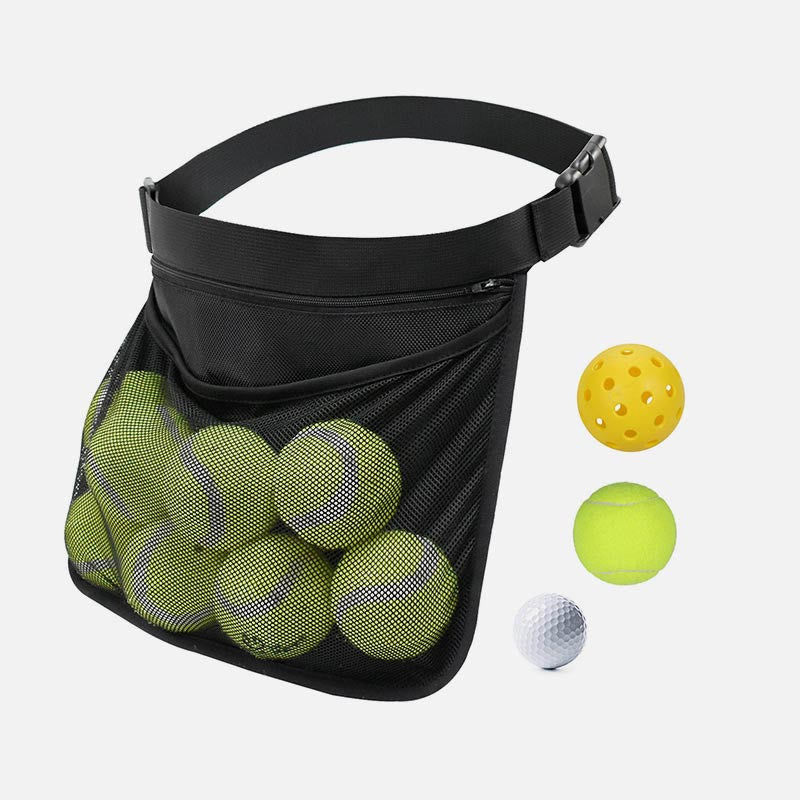 Tennisball-Netztasche für Teenager, verstellbare Gürteltasche zur Aufbewahrung