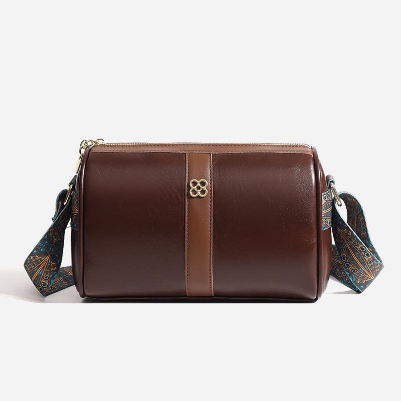 Umhängetasche für Damen, weiches Wachsleder, Vintage, lässige Schultertasche
