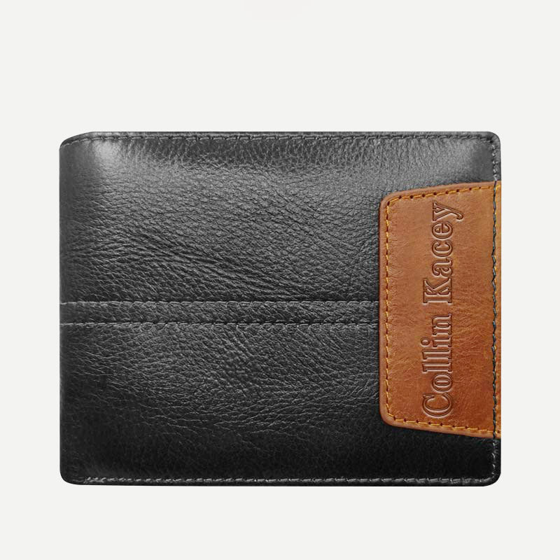 Herren Retro Bifold Kurze Geräumige Leder Geldbörse Multi Style Optionals