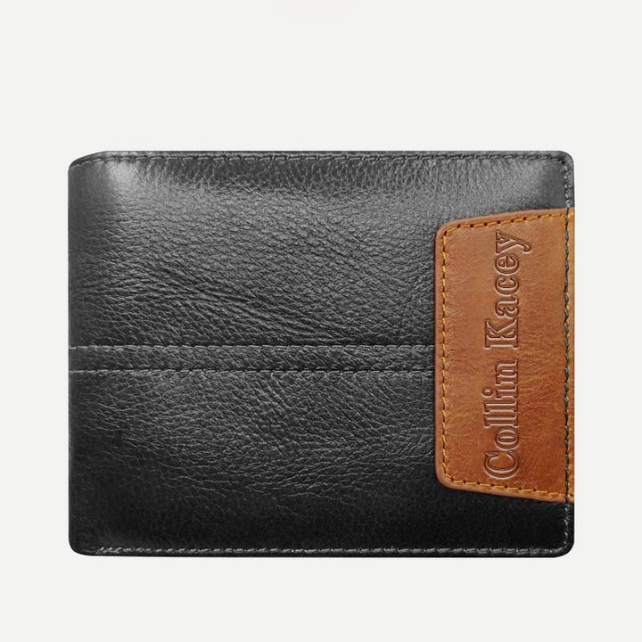 Herren Retro Bifold Kurze Geräumige Leder Geldbörse Multi Style Optionals