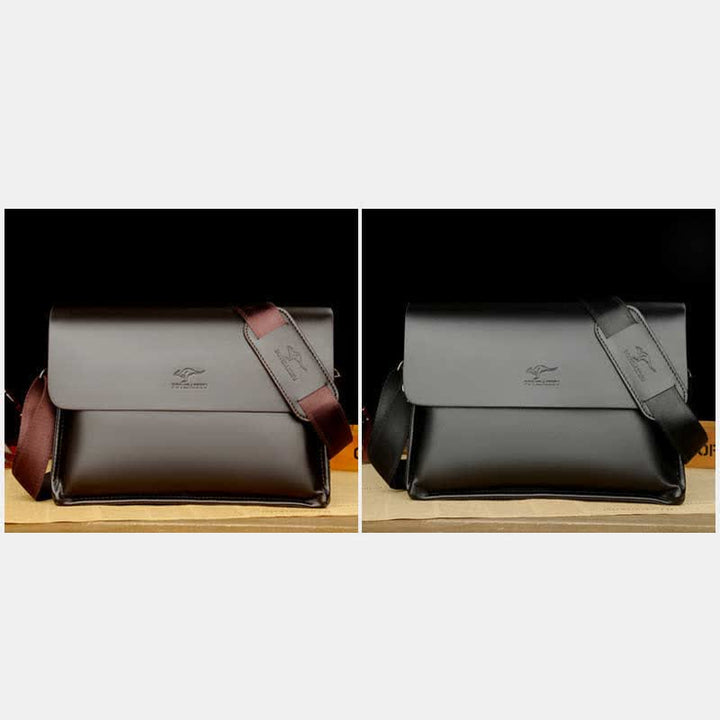Herren Leder Umhängetasche Messenger Bag Reise Arbeit Business Satchel