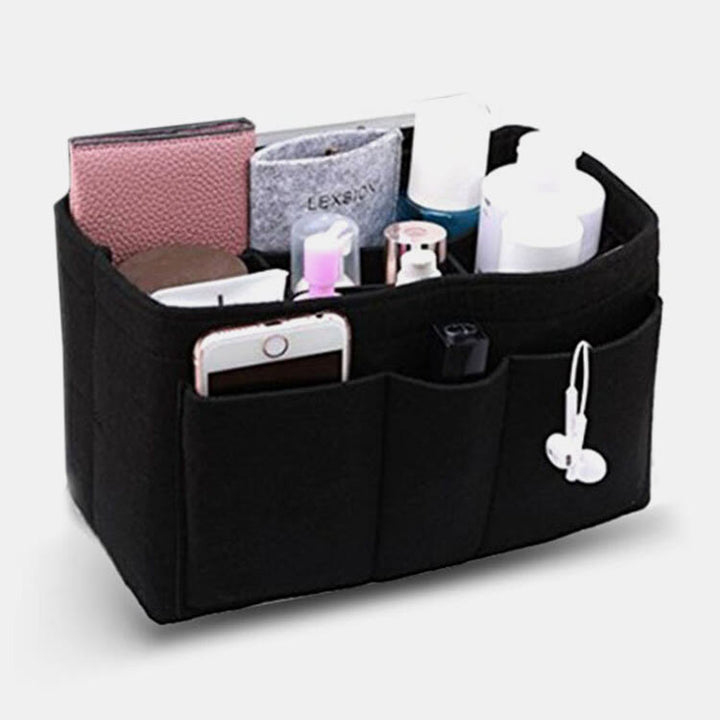 Aufbewahrungstasche für Zuhause, große Kapazität, Filztasche mit mehreren Fächern