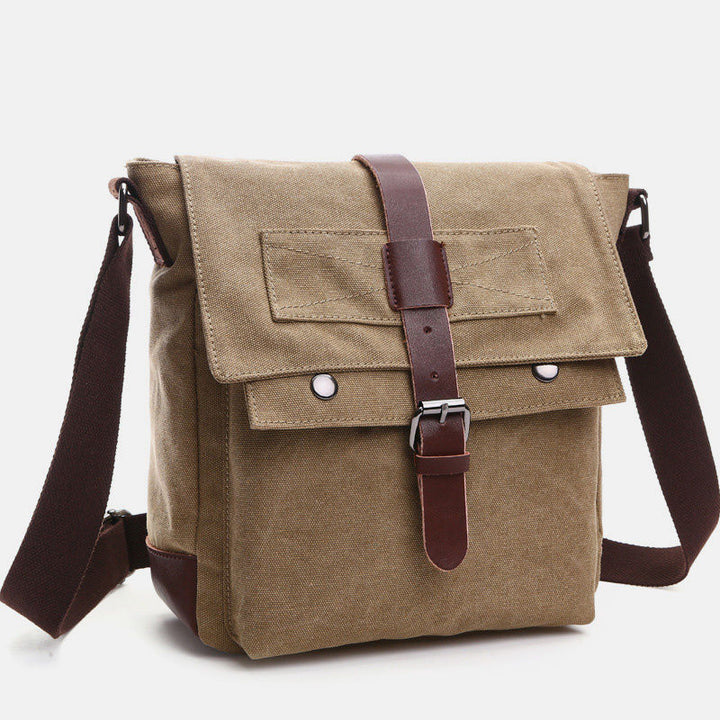 Retro Business Messenger Bag mit mehreren Taschen