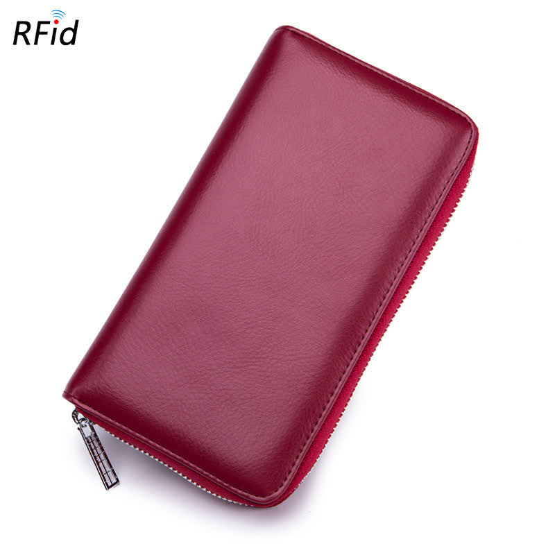 RFID-Kartenetui aus echtem Leder