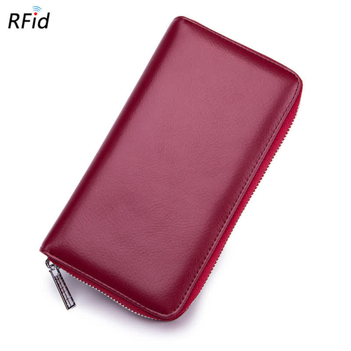 RFID-Kartenetui aus echtem Leder