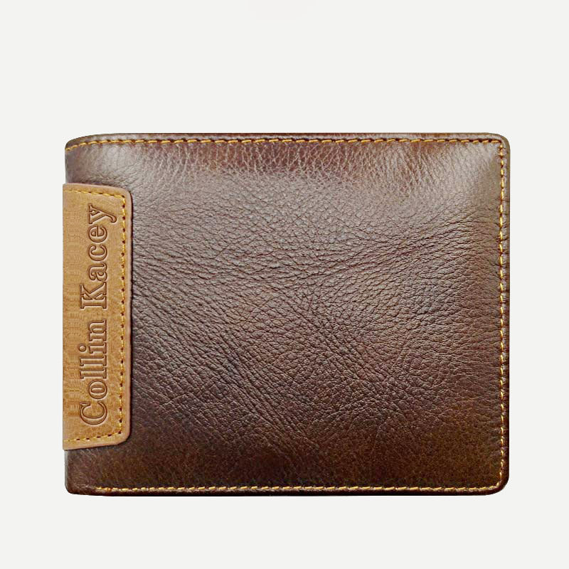 Herren Retro Bifold Kurze Geräumige Leder Geldbörse Multi Style Optionals