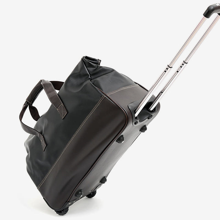 Tragbare Reisetasche für Damen und Herren, große Reisetasche aus Leder