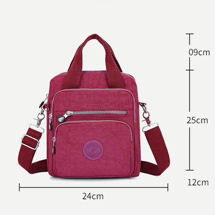 Leichte Umhängetasche aus Nylon für Damen, Handtasche mit mehreren Taschen, Schultertaschen