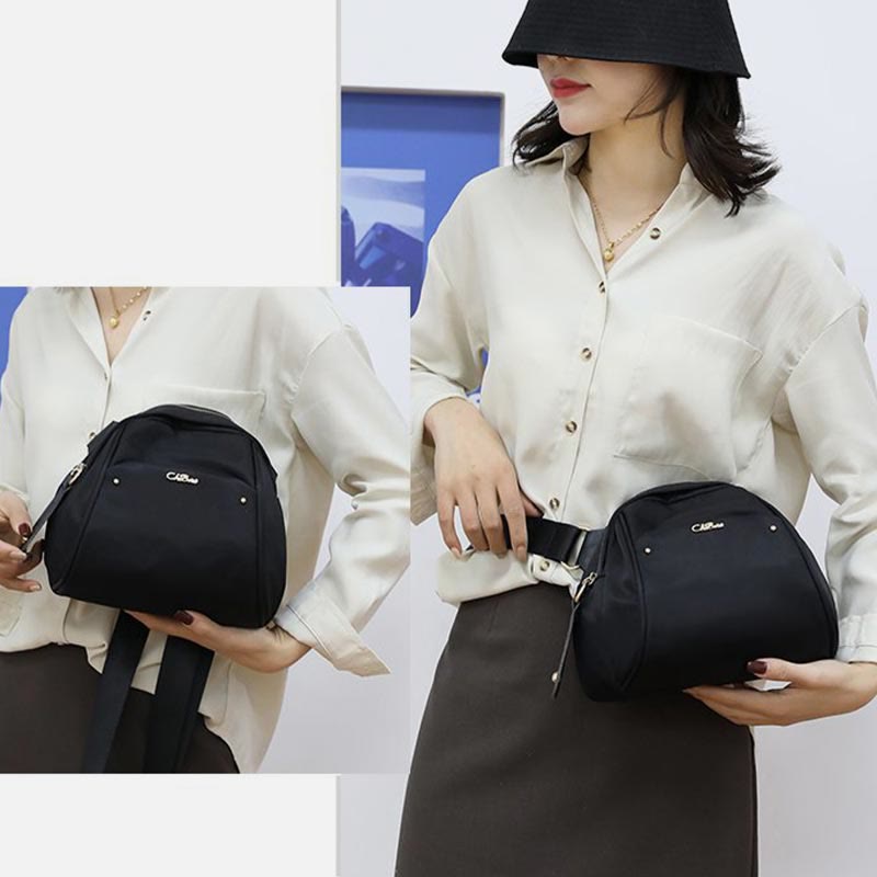 Einfache Umhängetasche für Damen, große Nylon-Ausflugstasche