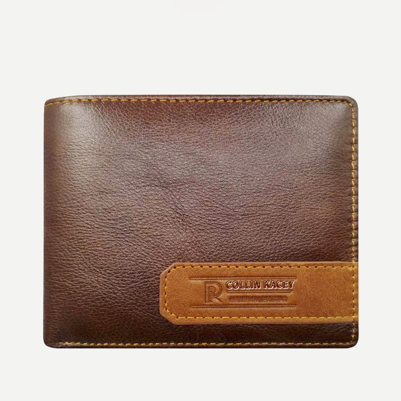 Herren Retro Bifold Kurze Geräumige Leder Geldbörse Multi Style Optionals