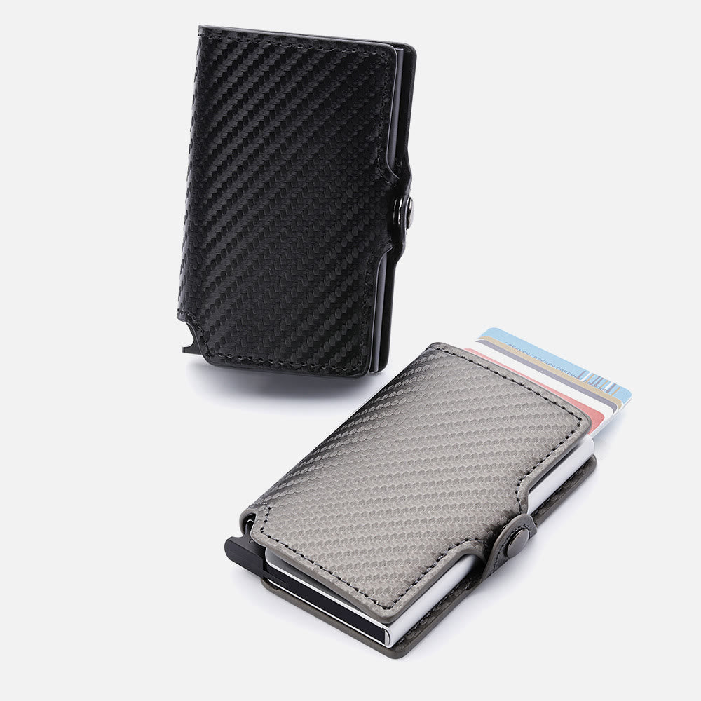 RFID-Mini-Slim-Geldbörse mit Kartenetui aus Metall