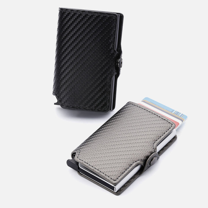 RFID-Mini-Slim-Geldbörse mit Kartenetui aus Metall