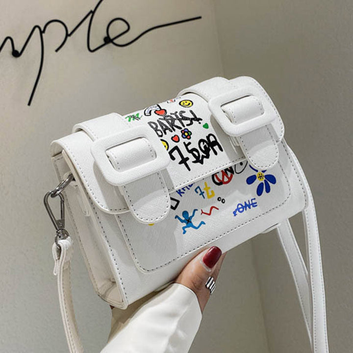 Graffiti Kleine Telefon Geldbörse Mode Umhängetasche Schultertasche Handtasche