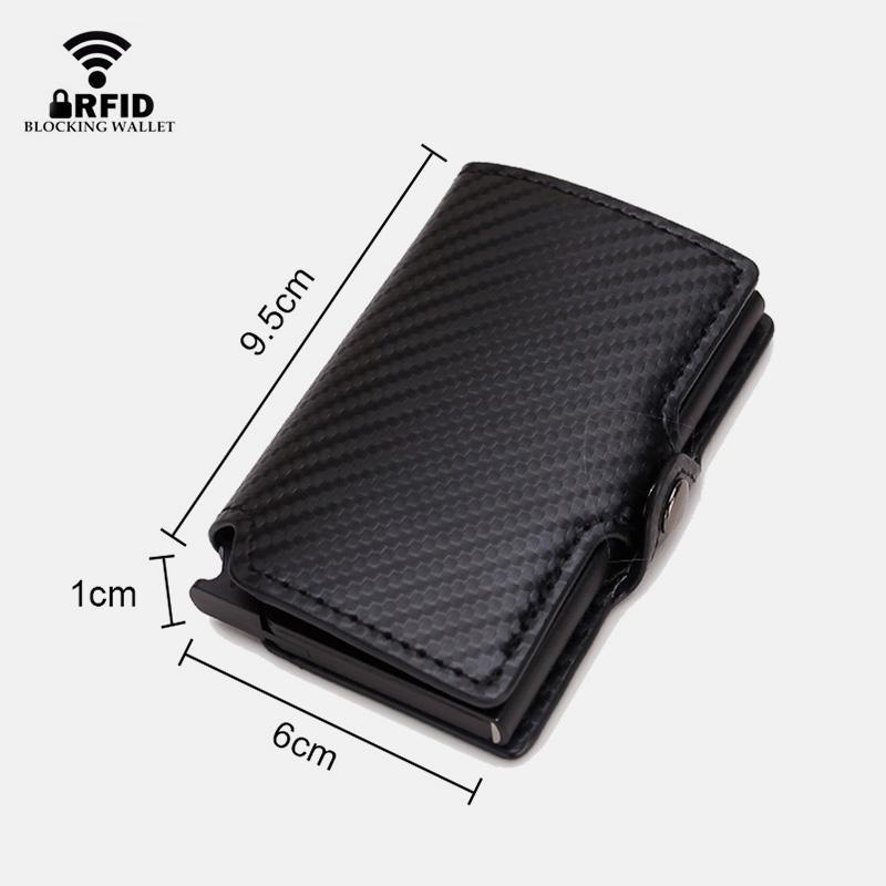 RFID-Mini-Slim-Geldbörse mit Kartenetui aus Metall