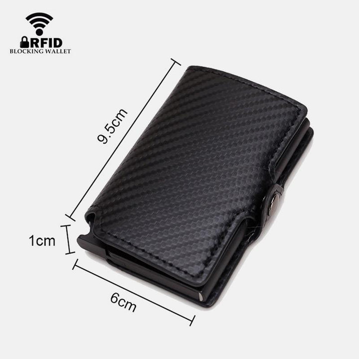 RFID-Mini-Slim-Geldbörse mit Kartenetui aus Metall
