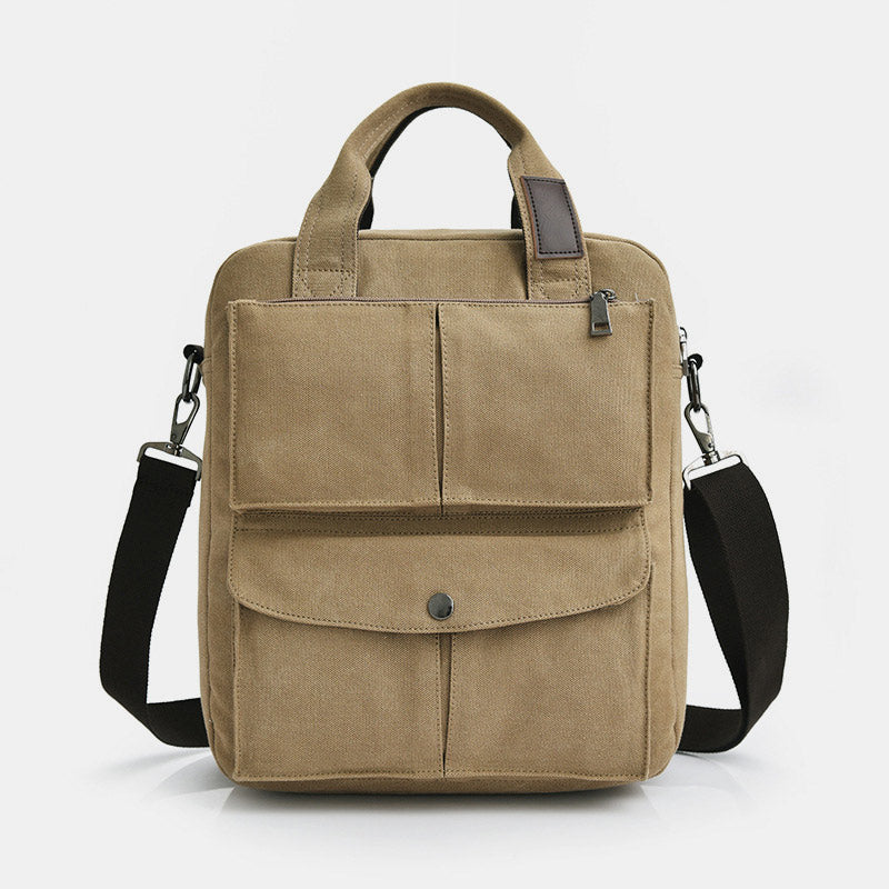 Multi-Carry Große Kapazität Canvas Messenger Bag Handtasche
