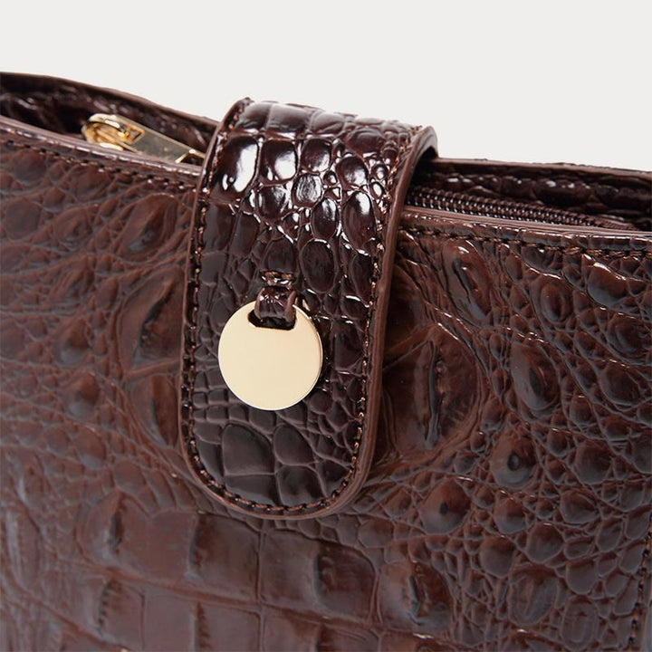 Umhängetasche für Damen, Retro-Krokodilmuster, Handytasche