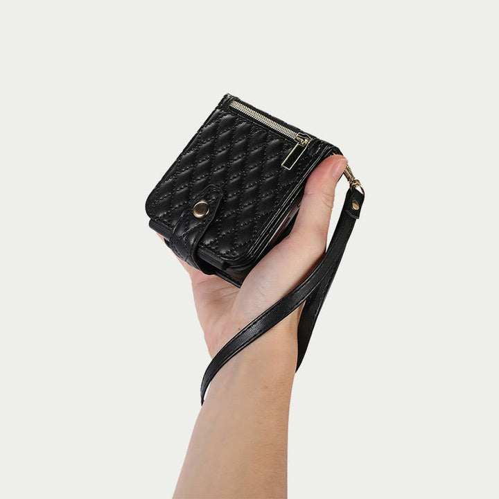 Handyhülle für Daily Z Flip5, gefaltete Hülle mit Steppmuster