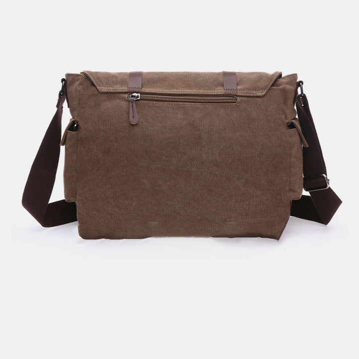Retro Business Messenger Bag mit mehreren Taschen