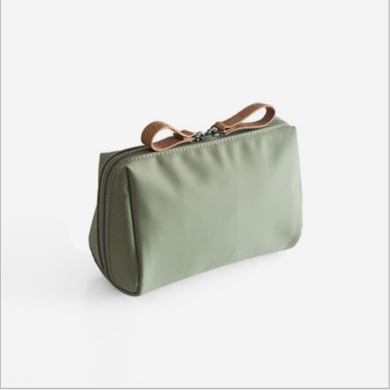 Kleine Make-up-Tasche für Frauen, Lippenstift-Kosmetiktasche mit Doppelreißverschluss