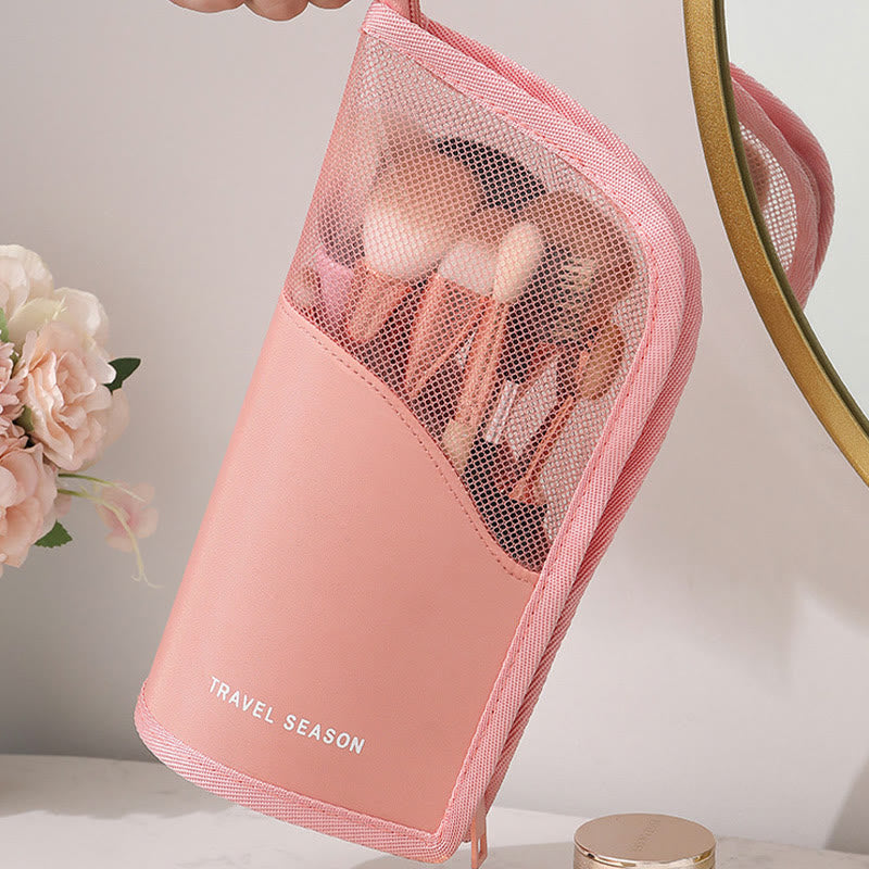 Aufbewahrungstasche für Damen, einfache vertikale Reise-Make-up-Tasche