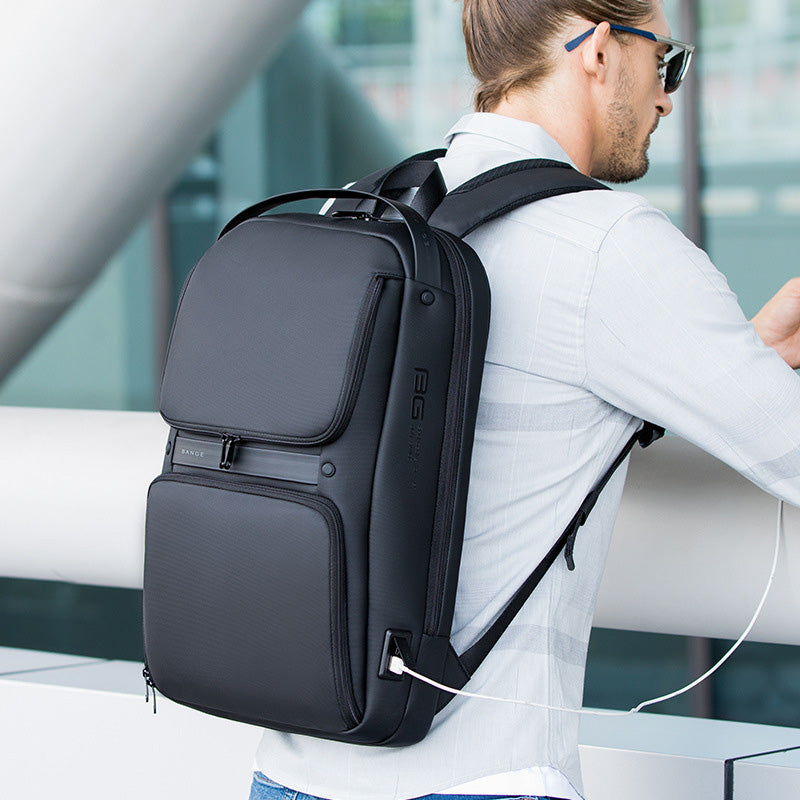 Wasserdichter Multifunktions-Business-Laptop-Rucksack für Herren mit USB-Ladeanschluss