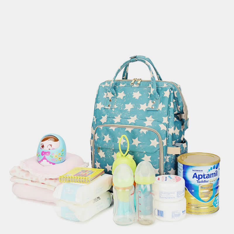 Wickeltasche Rucksack Multifunktions Wasserdicht Stilvoller Babyrucksack Mamatasche