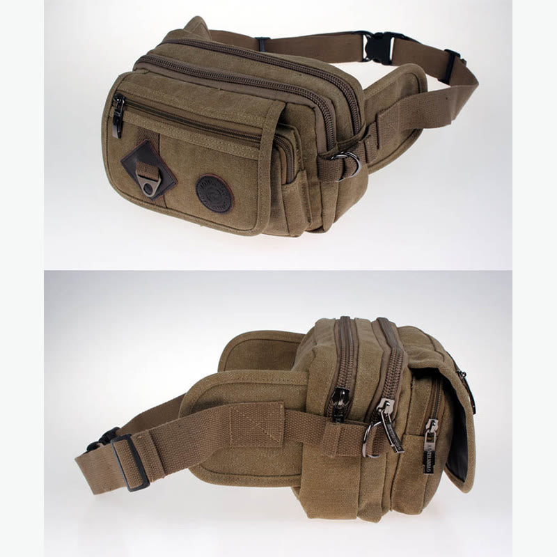 Canvas Gürteltasche Outdoor Reiten Herren Sport Hüfttasche