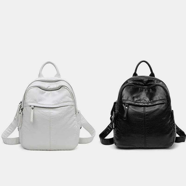 Weicher Lederrucksack für Damen, modischer Designer-Reise-Tagesrucksack für Damen