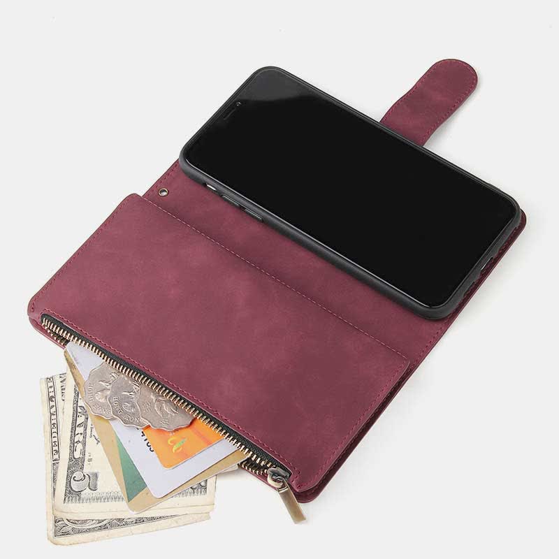 Stoßfeste Sansung Galaxy Z Fold 4 Fold 3 Hülle mit mehreren Kartenfächern