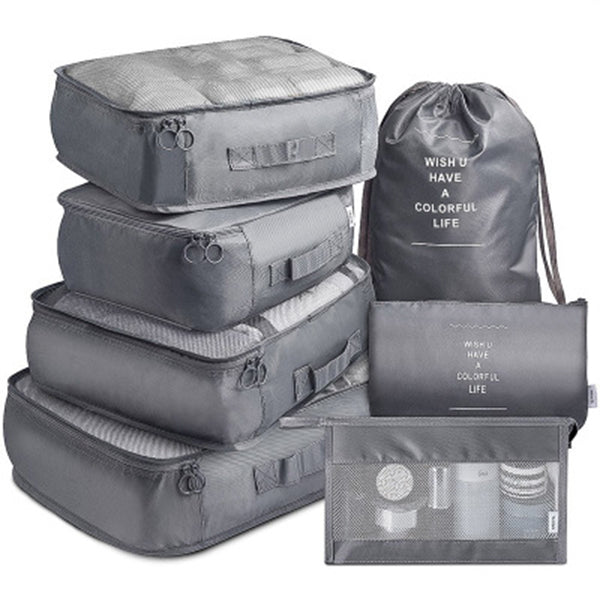 7-teiliges Reise-Netztaschen-Gepäck-Organizer