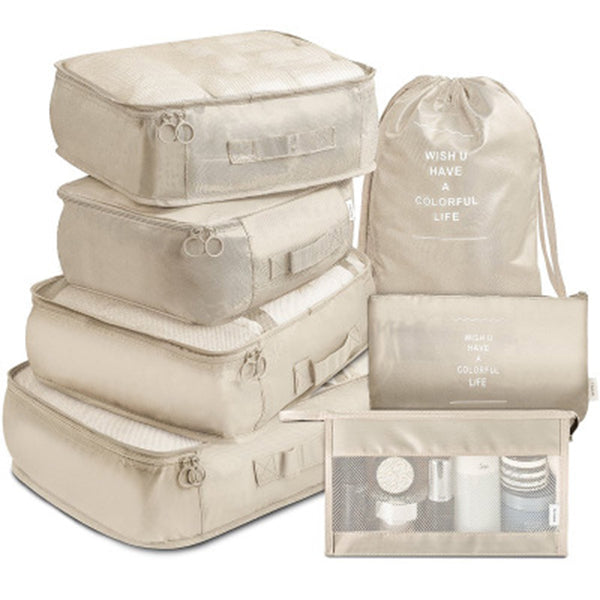 7-teiliges Reise-Netztaschen-Gepäck-Organizer