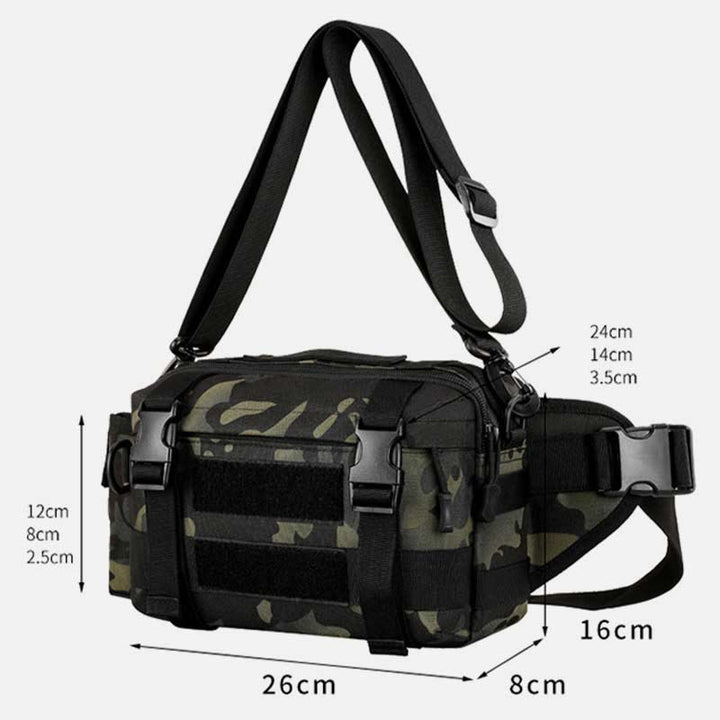 Große Camo Tactical Bag für Sport Nylon Umhängetasche Hüfttasche