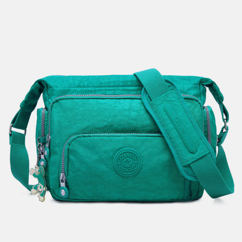 Umhängetasche für Damen, leicht, mehrere Taschen, lässige Schultertasche aus Segeltuch