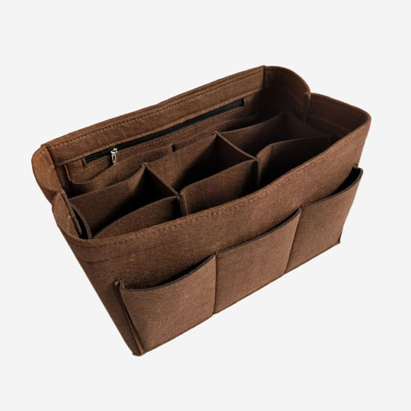 Aufbewahrungstasche für Zuhause, große Kapazität, Filztasche mit mehreren Fächern