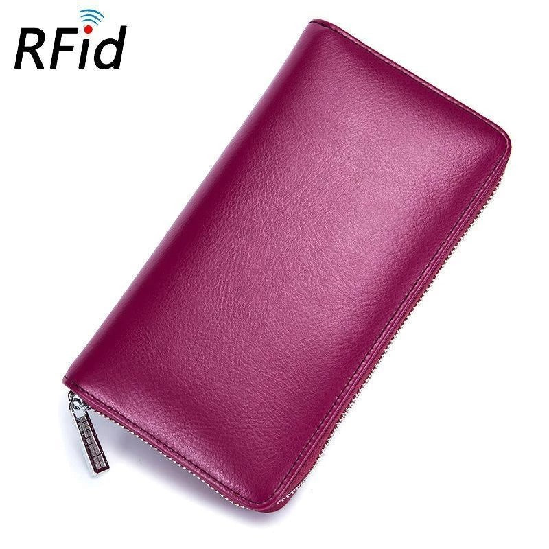 RFID-Kartenetui aus echtem Leder