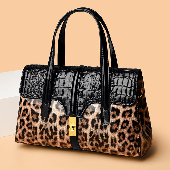 Handtaschen für Frauen Krokodilmuster Leder Crossbody Tragetasche