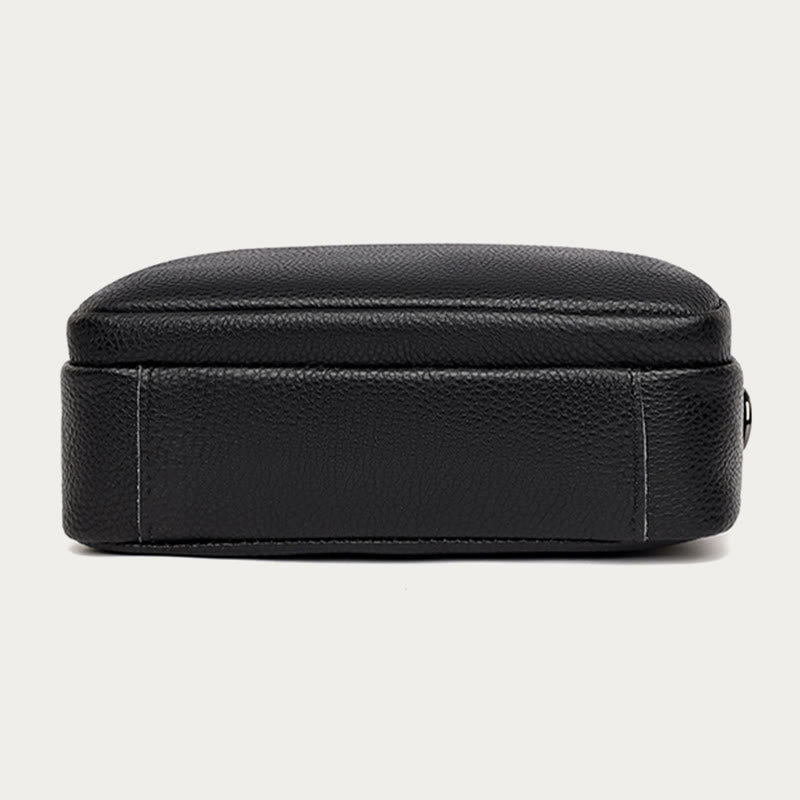 Umhängetasche für Damen, weiches Leder mit Litschi-Muster, Einkaufstasche