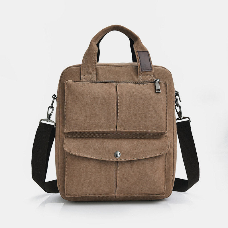 Multi-Carry Große Kapazität Canvas Messenger Bag Handtasche