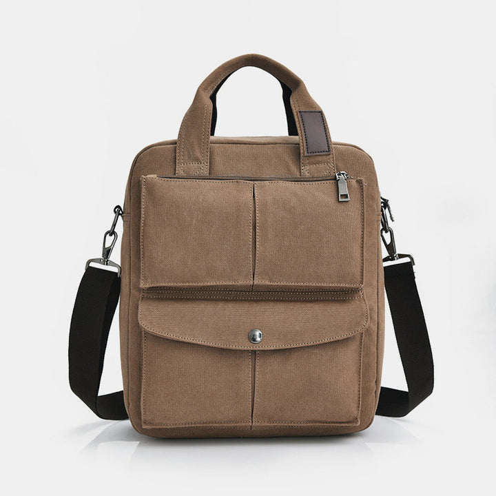 Multi-Carry Große Kapazität Canvas Messenger Bag Handtasche